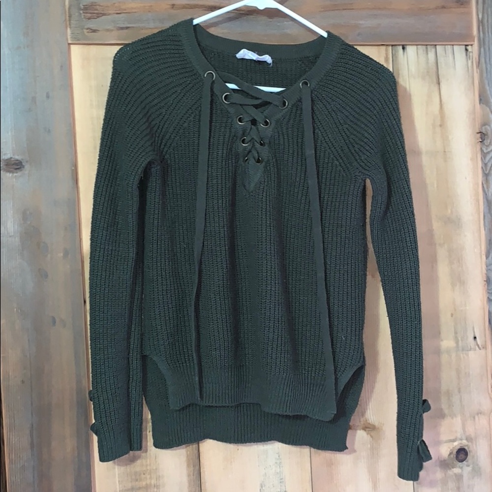 Cute olive green sweater